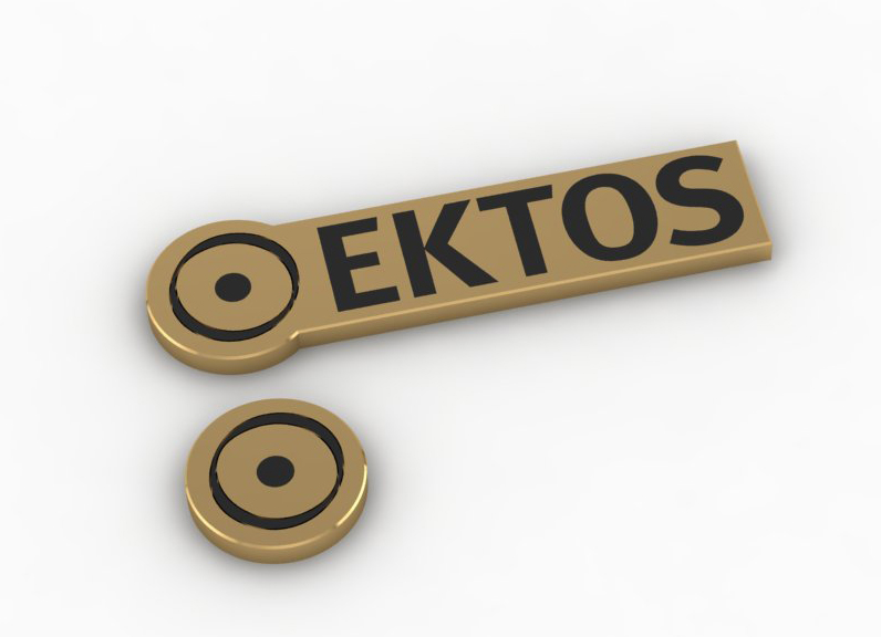 Фото Изготовление лацканного значка на юбилей фирмы "Ektos".